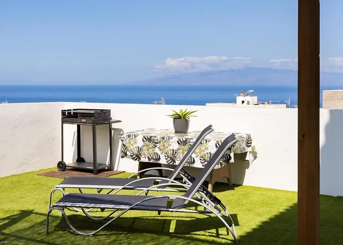 Acogedor Con Vistas Al Mar En * Costa Adeje (Tenerife)